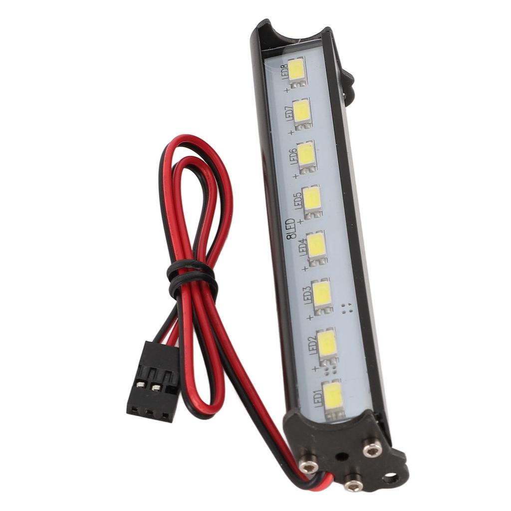 RC Car Light Bar 8 LEDs Super Bright White Light RC Car Roof Lamp for Traxxas for Hsp for Redcat for Axial SCX10 D90