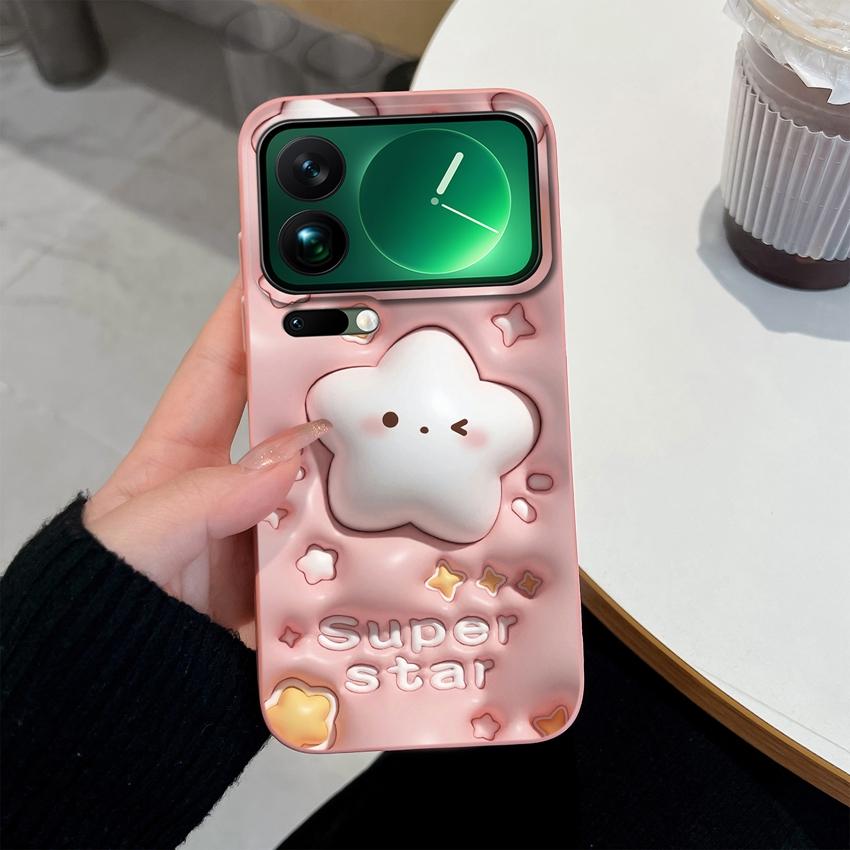 Für Xiaomi 17 Pro Max 15T Poco M7 Plus F8 Ultra 5G Stoßfeste Hülle Verspieltes Jungen Mädchen Muster Weiche Flüssigsilikon Handyhülle Für Xiaomi Bumper Shell