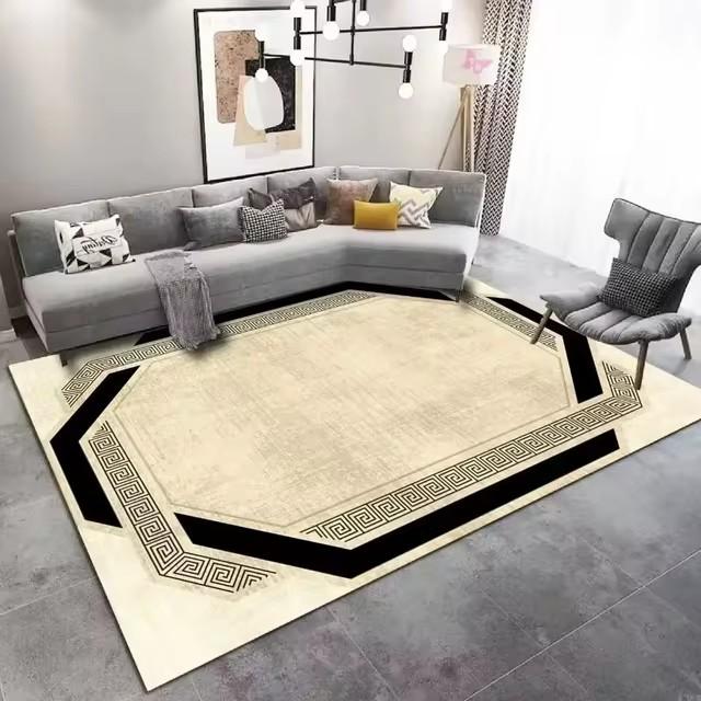 Brand New Luxury Carpet and Living Room Decor Carpet Elastic Mat Bedroom Carpet Home Decor Non-slip Mat Machine Washable