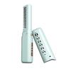 Mini Ceramic Hairdressing Comb 3 Temperature Frizz-Free Cordless Hair Straightener USB Rechargeable Fast Heating Electric Hair Styling Detangling
