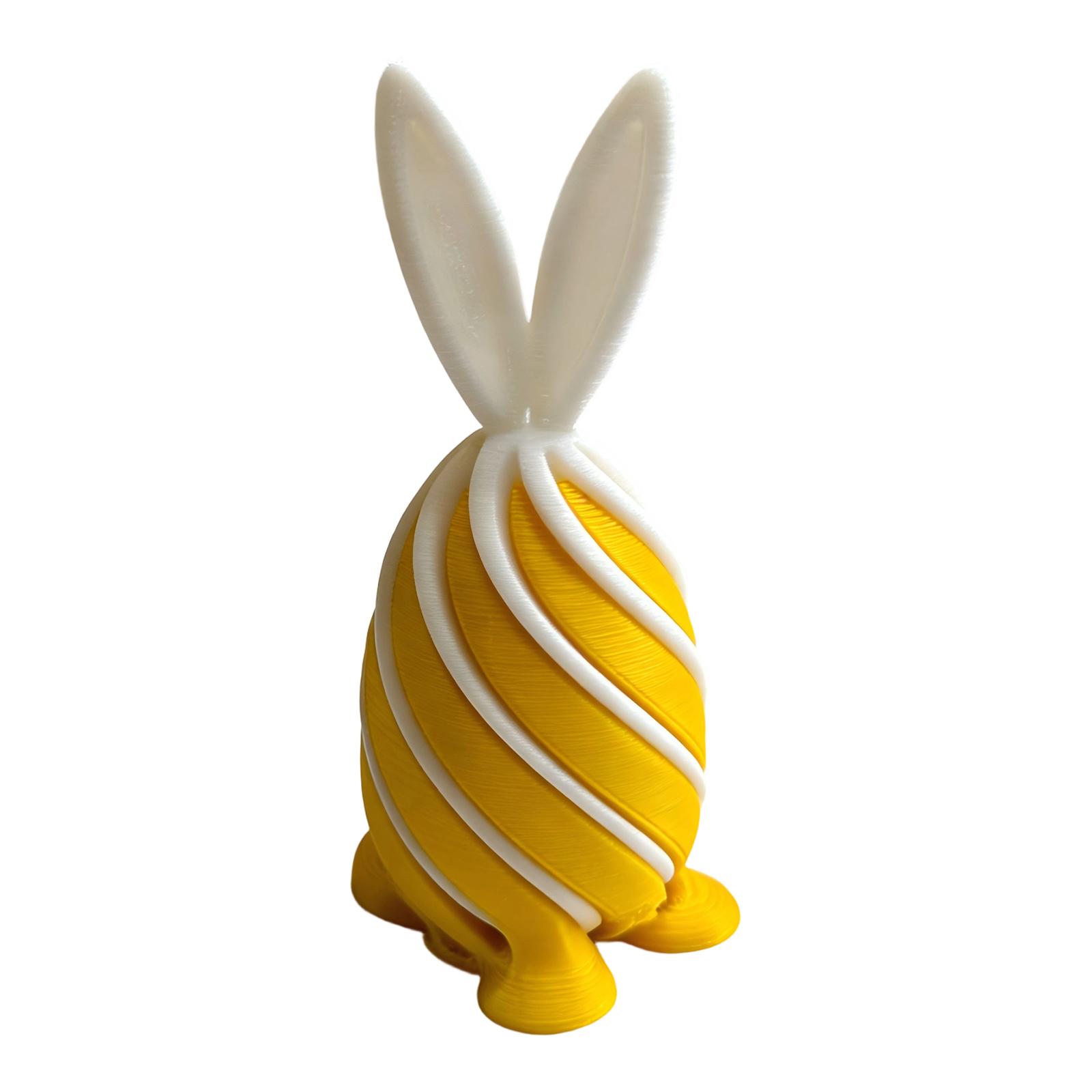 

3D Printed Spiral Decompression Sensory Easter Bunny Egg Children s Gift Figurine Egg жёлтый