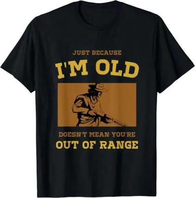 Old Unisex Shooting Gun Graphic TShirt Funny Hunting Tee Unisex
