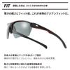 Polarized Sunglasses for Sports Golf Running Baseball UV Protection Smoke [Afit] Men's AF-802PSM-C2 Black/Red (Polarized Lenses)