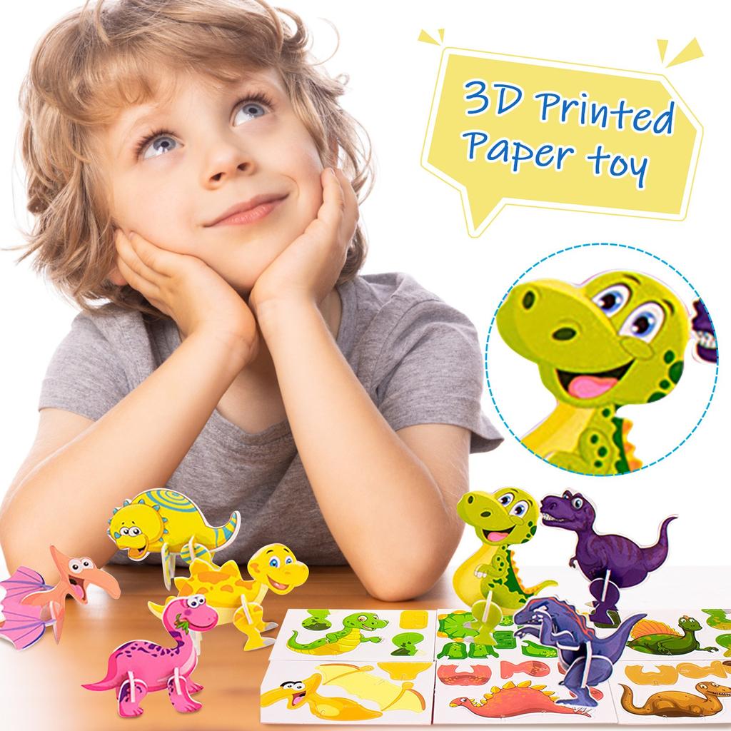Paper Children's Creative Dinosaur Airplane Animal Insect Puzzle
