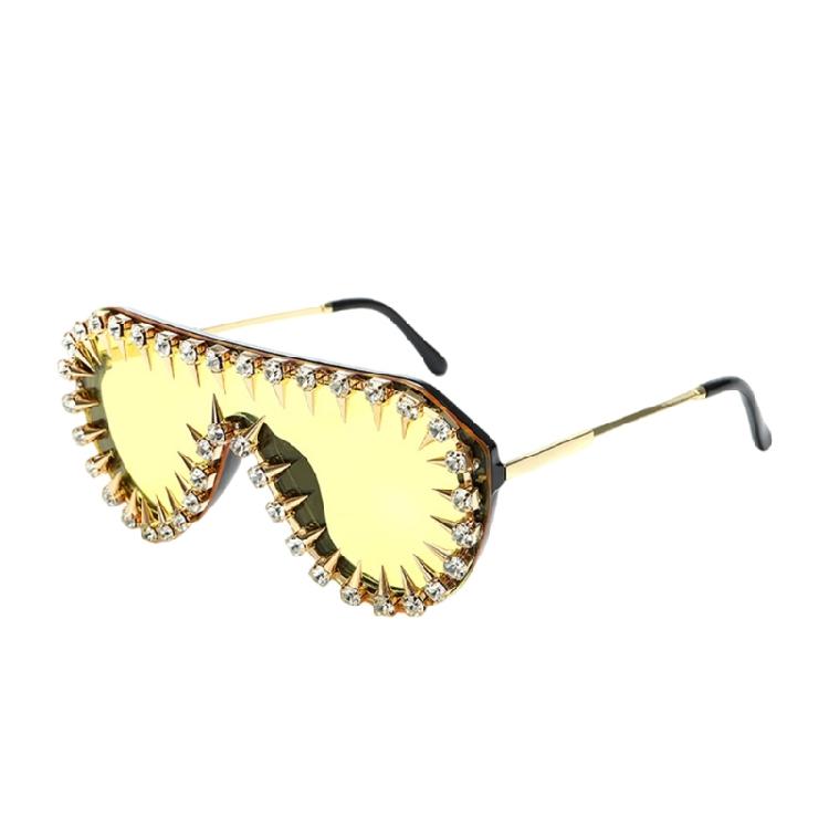 Popular Crystal Studded Frame Sunglasses for Youth Adult Fashion Enthusiasts Eyeglasses for Various Occasion and Outfit