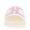 Salvatore Ferragamo Groovy Dual Gancini Slides White