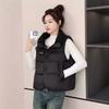 Cotton Vest Women's Autumn and Winter New Small Warm Fashionable Versatile Cotton Vest Jacket Small Fragrant Knitted Collar Sleeveless
