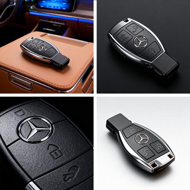 13mm Car Key Stickers Auto Control Keychain Emblem Accessories Mercedes benz A C E Class CLA CLS W212 W213 W204 W205 CLA CLS