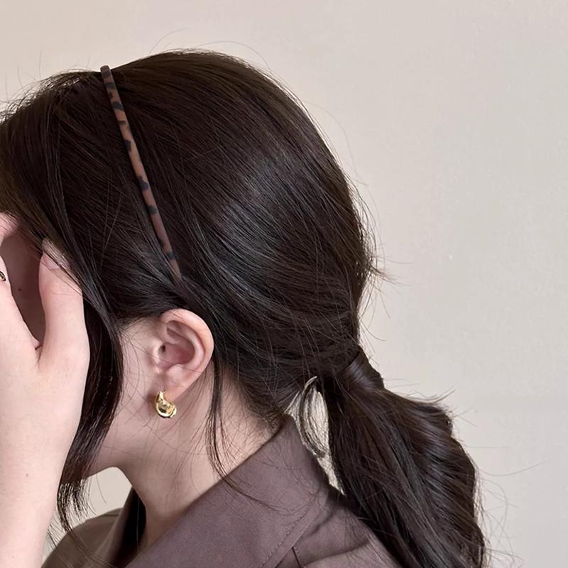 Essigsäure-Haarbänder Vintage Französische Kopfbedeckung Leopard Mattes Stirnband Kopfschmuck Kaffee Koreanischer Stil Haarreif Haaraccessoires