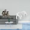 Owl Bull Sculpture Figurine Tabletop Ornament for Living Room Office Cabinet Entryway Desk Shelf