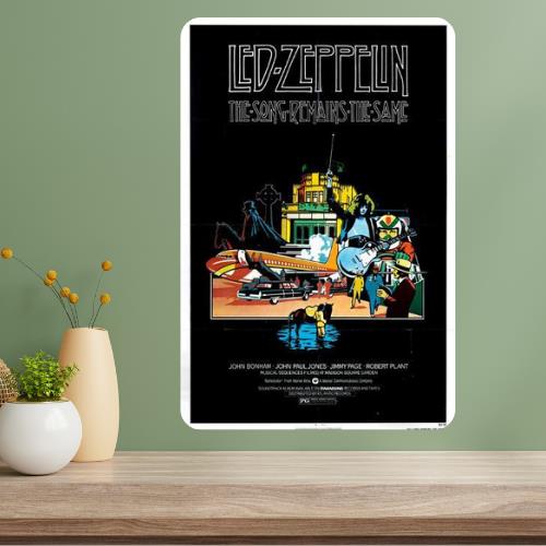 The Song Remains Same Metal Poster Sign 20x30cm（7.8x11.8inch）