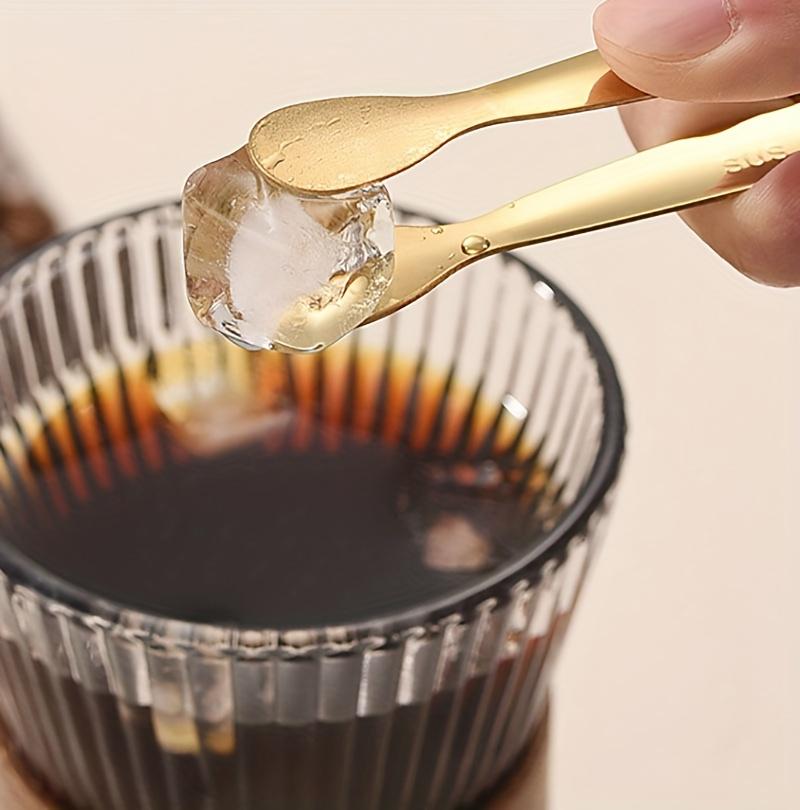 304 stainless steel ice tongs, sugar cube tongs, thickened 11cm, burr-free food tongs, towel tongs, ice tongs, ice bucket tongs