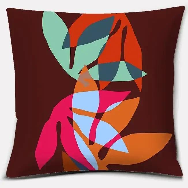 Abstract Leaf Series Pillow Gift Home Office Decoration  Bedroom Sofa Car Cushion Cover Case