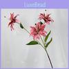 Brownii Artificial Lilium Var Viridulum For Wedding Decor And Photography Props