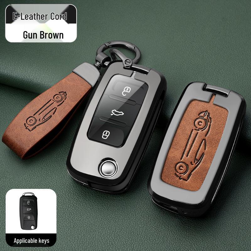 Metal Key Shell for Volkswagen Models: New Sagitar, Lavida Plus, Tayron, Tuon, Tiguan L, Bora, Magotan
