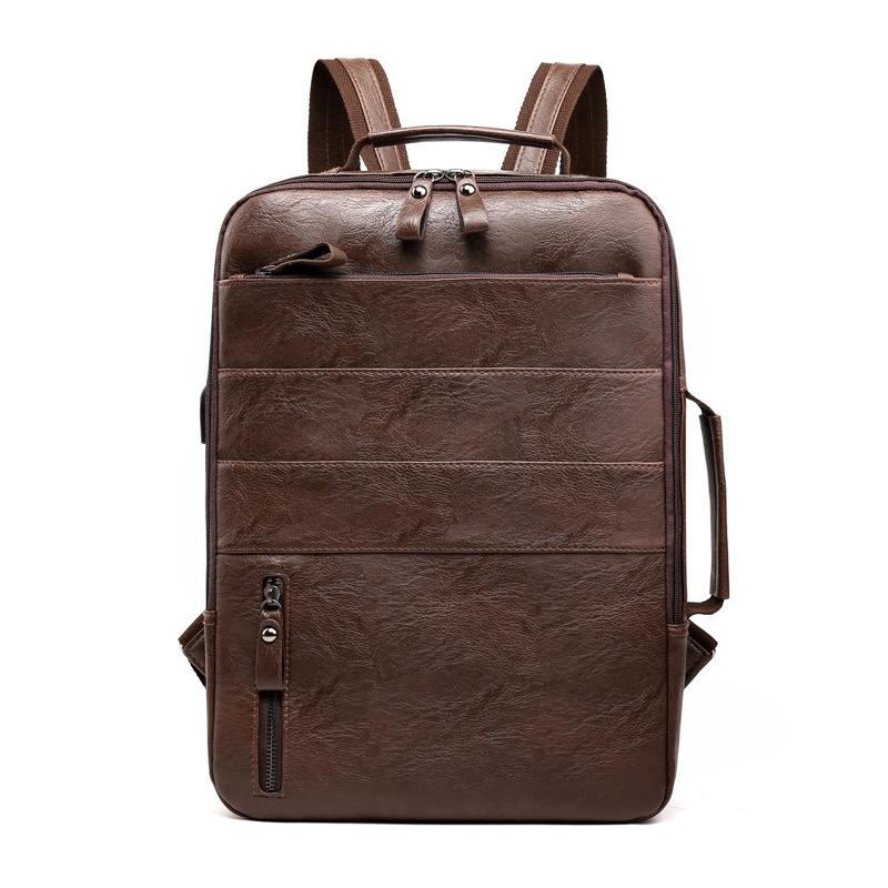 Business and Casual Computer Bag Men's Korean Style Fashion USB Charging Backpack Outdoor Sports Large Capacity Travel Backpack