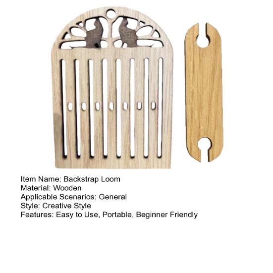Webkamm-Webstuhl-Set mit Rückengurt Klein Holz Gürtelwebwerkzeuge Anfänger Armbänder