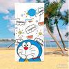 Doraemon Beach Towel Cartoon Cute Printed Bath Towel Microfiber Robotic Cat Swimming Quick Dry Comfortable Soft Beach Towel