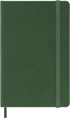 Moleskine 2026 Janeiro Semanal Bolso x Murta DHK1512WN2Y26 Planejador, Início, Diário de 12 Meses, (9cm 14cm), Capa dura, Verde,