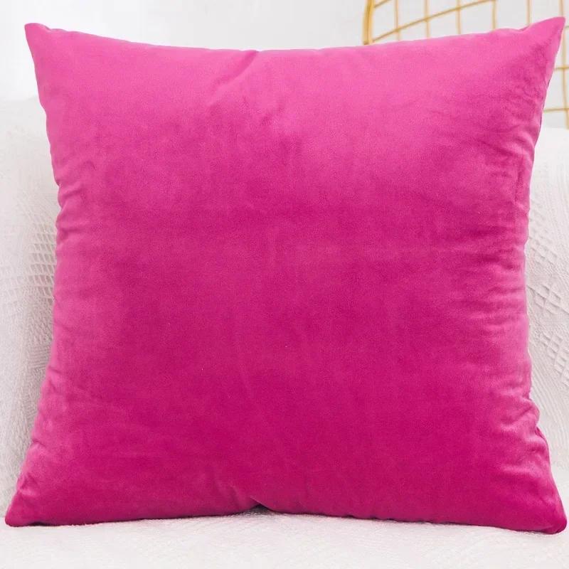 Bedroom Velvet Case Pillow Throw for Sofa Cover Square Pillowcase Cushion Decorative 40x40/45x45/50x50/30x50/55x55/60x60cm