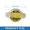 A ABSOPRO Radiator Cap 88kPa Engine Reservoir Cap Fits 16401-20353 Toyota Corolla Fits 1980-2015 Easy Installation Metal Silver Tone