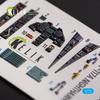 Reskit Interior 3D Decal Plastic Model Decal RSKK72170 1/72 F-117A (for Hasegawa) (Airplane)