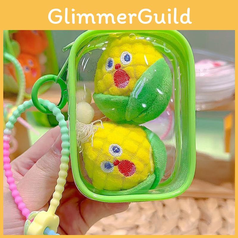 Adorable Jinnew Scream Vegetable Keychain Set Cute Plush Food Gifts Pendant