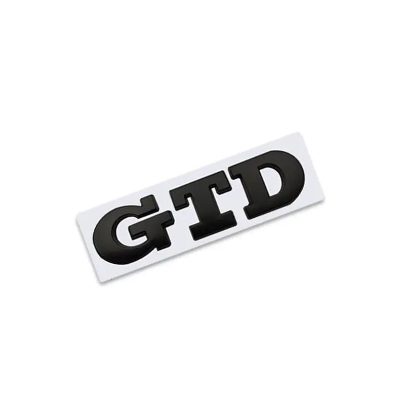 2026 Hot For VW VOLKSWAGEN 3D Metal GTD Logo Car Rear Trunk Badge Sticker Front Grill Emblem For VW Polo Golf 4 5 6 7 GTD MK4 MK
