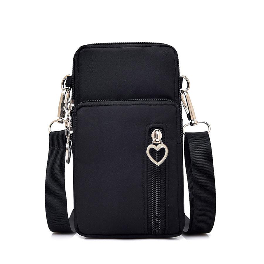 Three-layer Zipped Mobile Phone Bag, Crossbody Bag, Neck Strap Mobile Phone Wallet, Fashionable Wallet