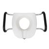 Toilet Seat Riser with Adjustable Removable Padded Arms and Fixed Lock High Load Bearing Raised Toil