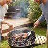 3Pcs Wood Long Handle BBQ Spatula Tongs Fork Set Heat Resistant Barbecue Utensils  Grilling Picnic