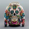 Spring Autumn Mexican Traditional Retro Style 3D Digital Printed Large Size Sportswear Men's Street Hoodie Long Sleeve Hoodie