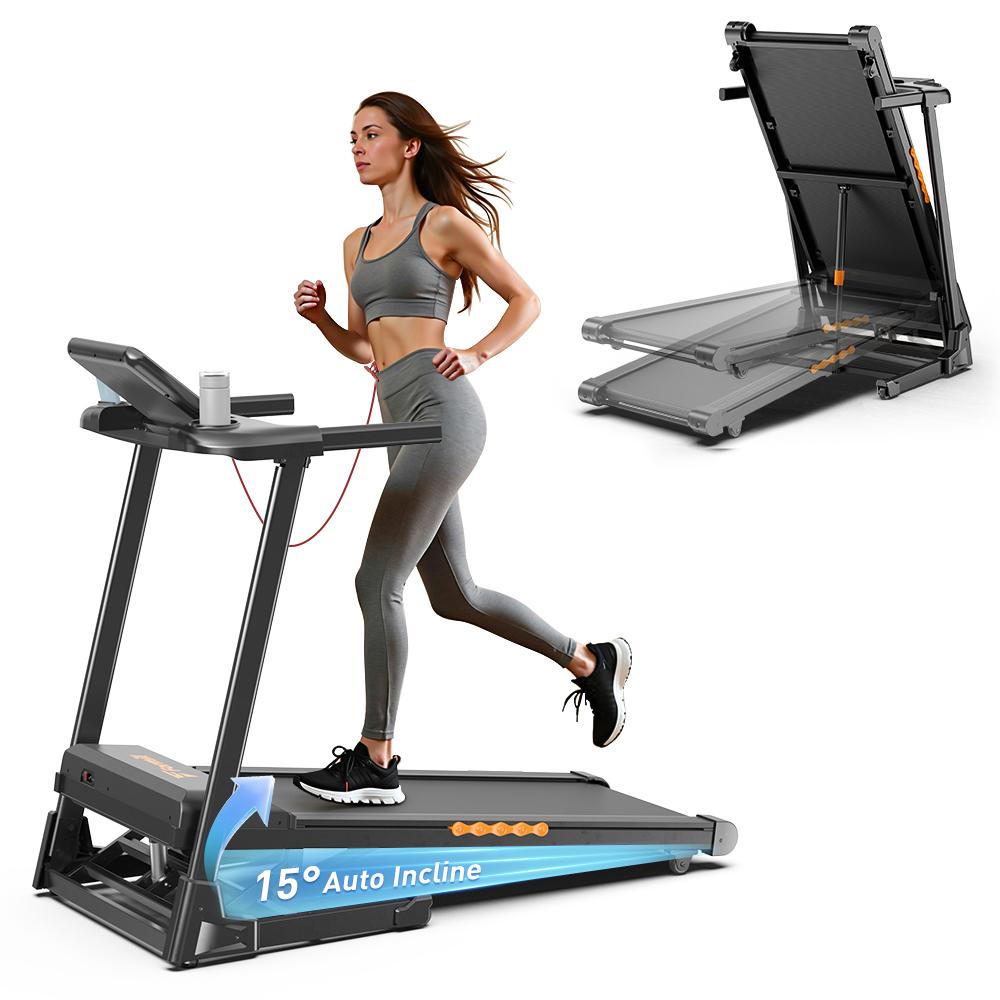 Formill Walking Treadmill FT61 LED Display Remote Control Compact Walking Pad Home Office Use Treadmill with Incline