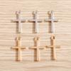 80 Stück 10 x 18 mm kleine Kreuz-Charms-Anhänger zum Selbermachen, Schmuckherstellung, Religions-Charms für Ohrringe, Halsketten, handgefertigtes Handwerk