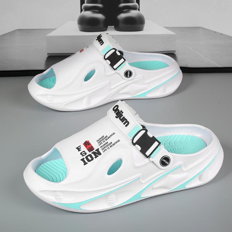 Fashion Men Outdoor Sandals Slippers Beach Comfortable Thick Sole Clogs Men Casual Shoes Garden Shoes Men Women Beach Sandals