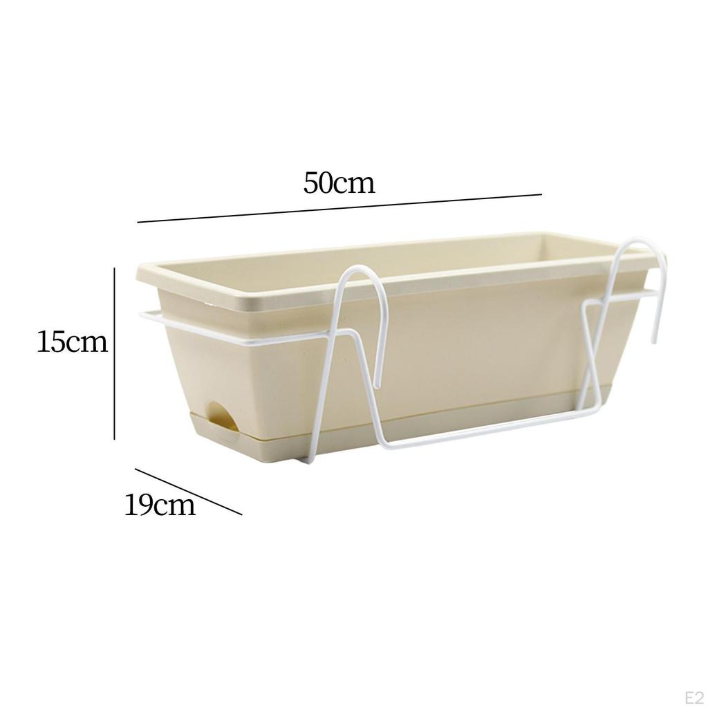 Balcony Railing Planter Deck Window Boxes Home Decoration Hanging and Box Brackets
