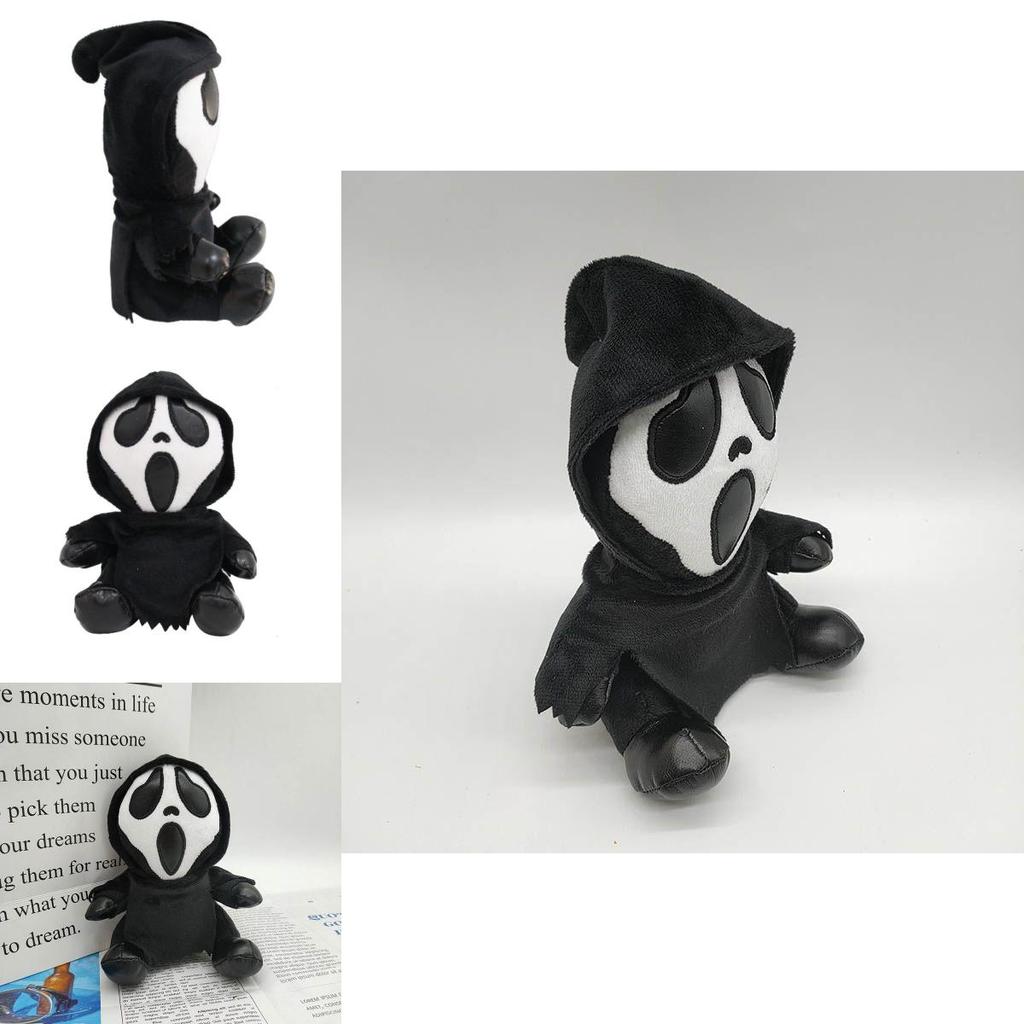Peluche Ghostface Scream Pour Décoration Intérieure Et Fêtes Sur Le Thème De L'Horreur 7,87 Pouces