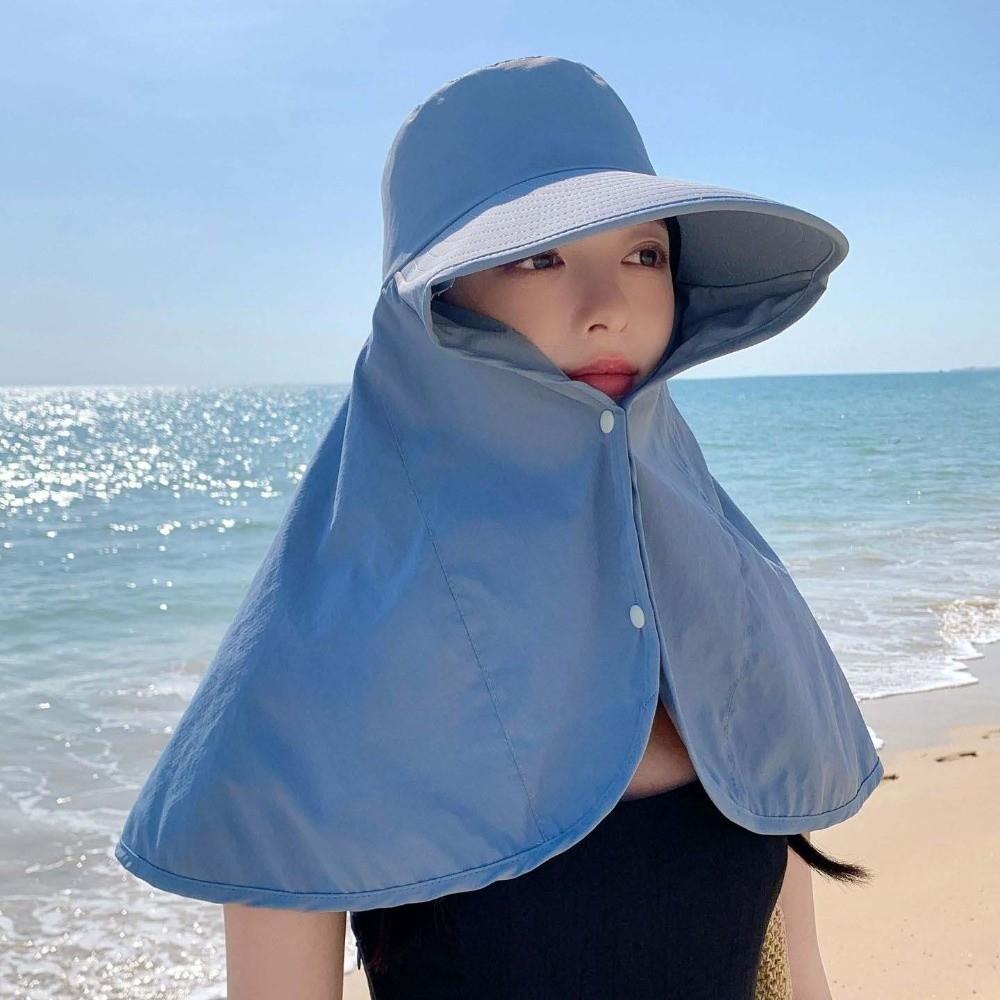 Breathable Mountaineering Cap Wide Brim Hiking Bucket Hat Fashion Shawl Fisherman Hat  Outdoor