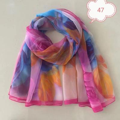 Écharpe en Soie Design de Mode Marque Châle Enveloppements Féminin Pashmina Plage Étoles Tête Hijab Bandana Écharpe pour Femmes Foulard Féminin