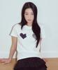 Loginaenloji Heart Patch Cotton T-Shirt White (New)