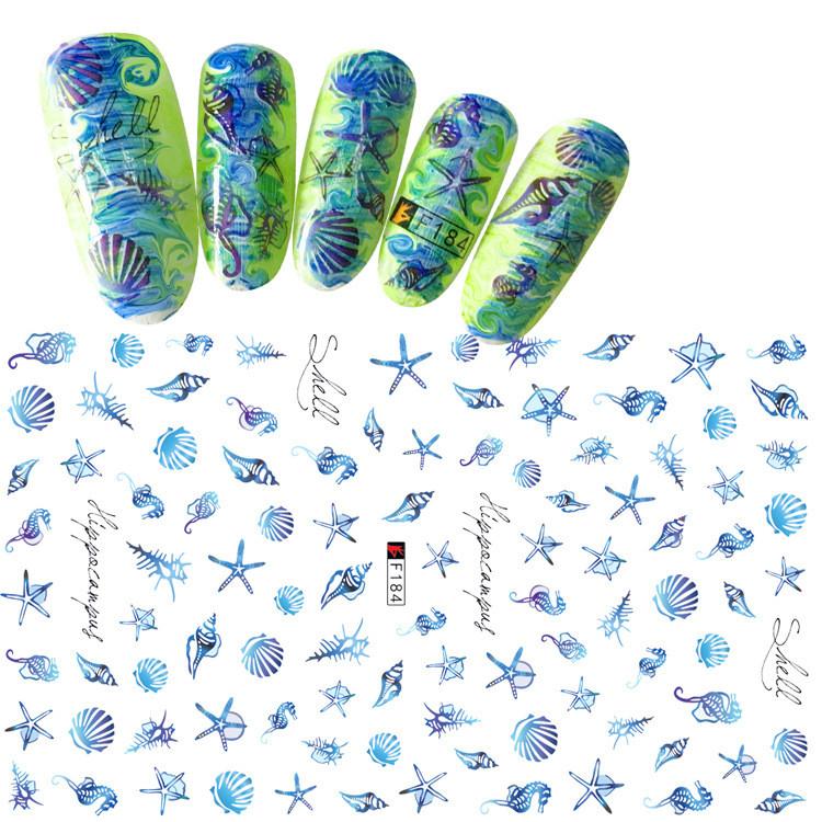 1pc 3D Nail Stickers Spring Summer Natural Flower Leaves Simulation Dried Flower Dragonfly Nail Applique Water Slides Decoration