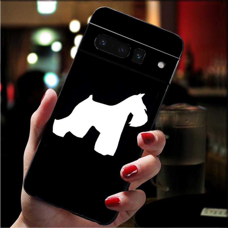 

Phone Case For Google Pixel 10 9 Pro XL 9A 8 7 6 Pro Pixel 8A 7A 6A Pixel 8 7 6 5 Schnauzer Puppy dog Art Google Pixel 5