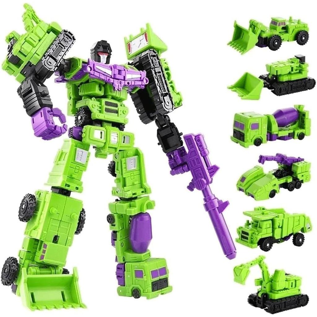 Deformation Toys 6 In 1 Mini Combiner Action Figure Robot Toys War for Cybertron Figure Gift Set