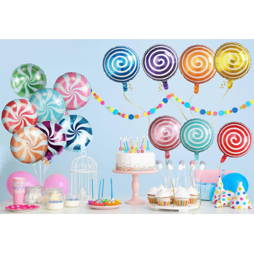 [Balloon shop] 28 pieces!! Aluminum balloons, cute candy balloons, stores, gardens, celebrations, Christmas, children, boys, girls, birthday decoratio