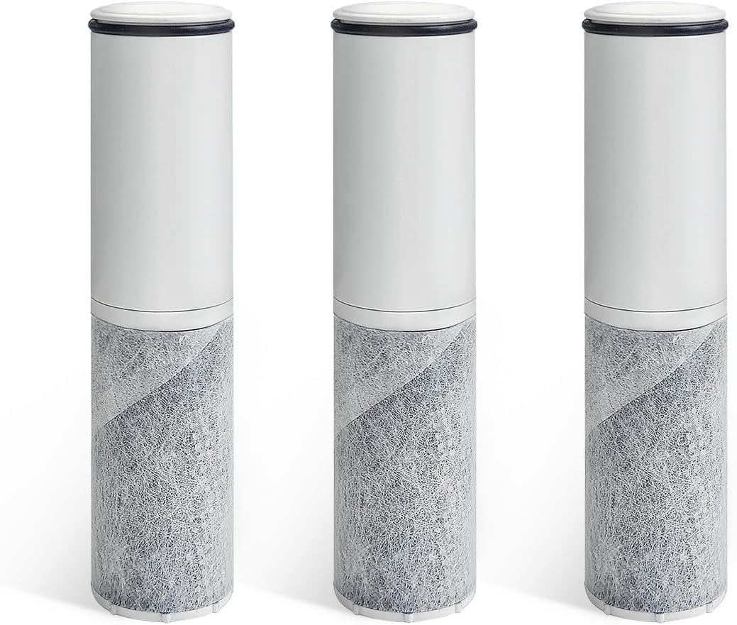 

SFC0002T Replacement Water Purifier Cartridge Type 3 Pieces BSC05003 SFC0002TTS ZSRJT002R12BC FP1025 Type Water Purifier Faucet Integrated Replacement білий