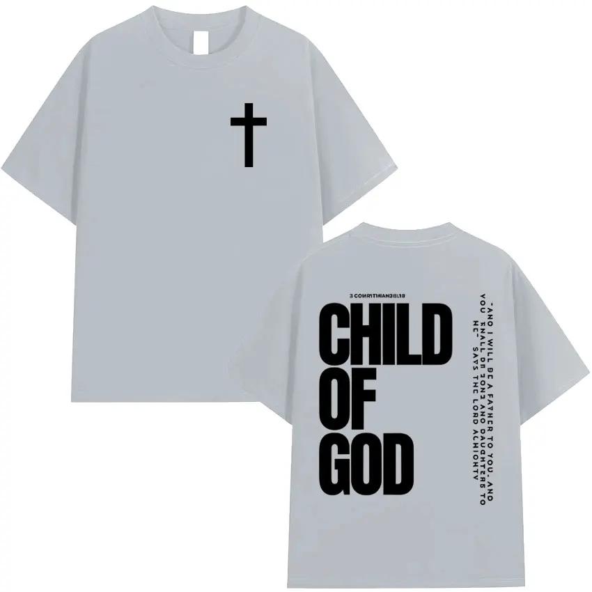 Trendiges Child of God Grafik-T-Shirt Inspirierender Bibelvers Jesus Glaube Religiös Beten Christlich Weihnachten Klassische Streetwear