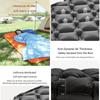 1-person self-inflating mattress, ultralight, suitable for camping, car camping, and outdoor use. Connectable air mattress. Includes storage pouch