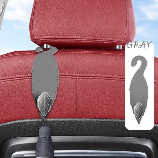 Car Seat Back Hook Leaf-Shaped Design Strong Load-bearing Simple Installation Automotive Seat Back