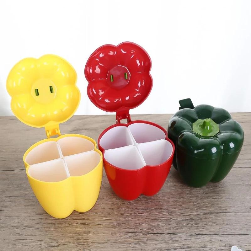 1 Pezzo Plastica Creativo Contenitore Barattolo Condimenti Organizer Porta Spezie Esterno Campeggio Bottiglia Condimenti Set Gadget Cucina.