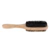 2 Sizes Double Side Men Hair Bristle Beard Mustache Brush w/Wood Handle